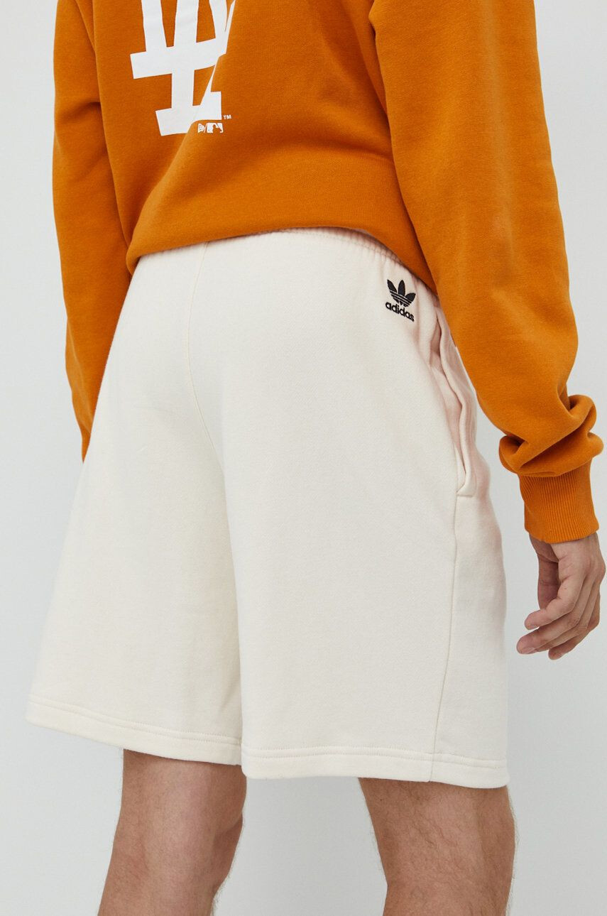 adidas Originals Bavlněné šortky růžová barva vzorované high waist - Pepit.cz