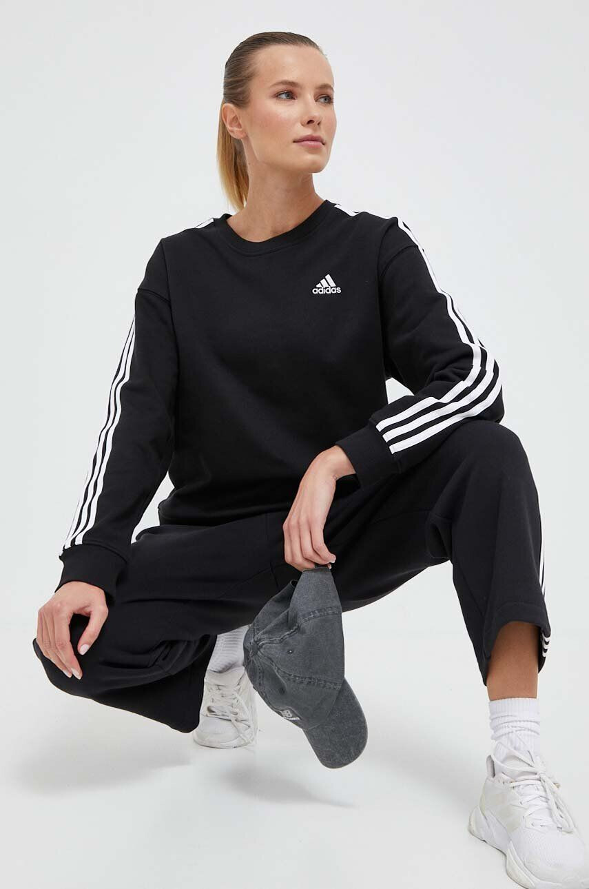 adidas Originals Bavlněné tepláky Open Hem Pant černá barva IC5505 - Pepit.cz