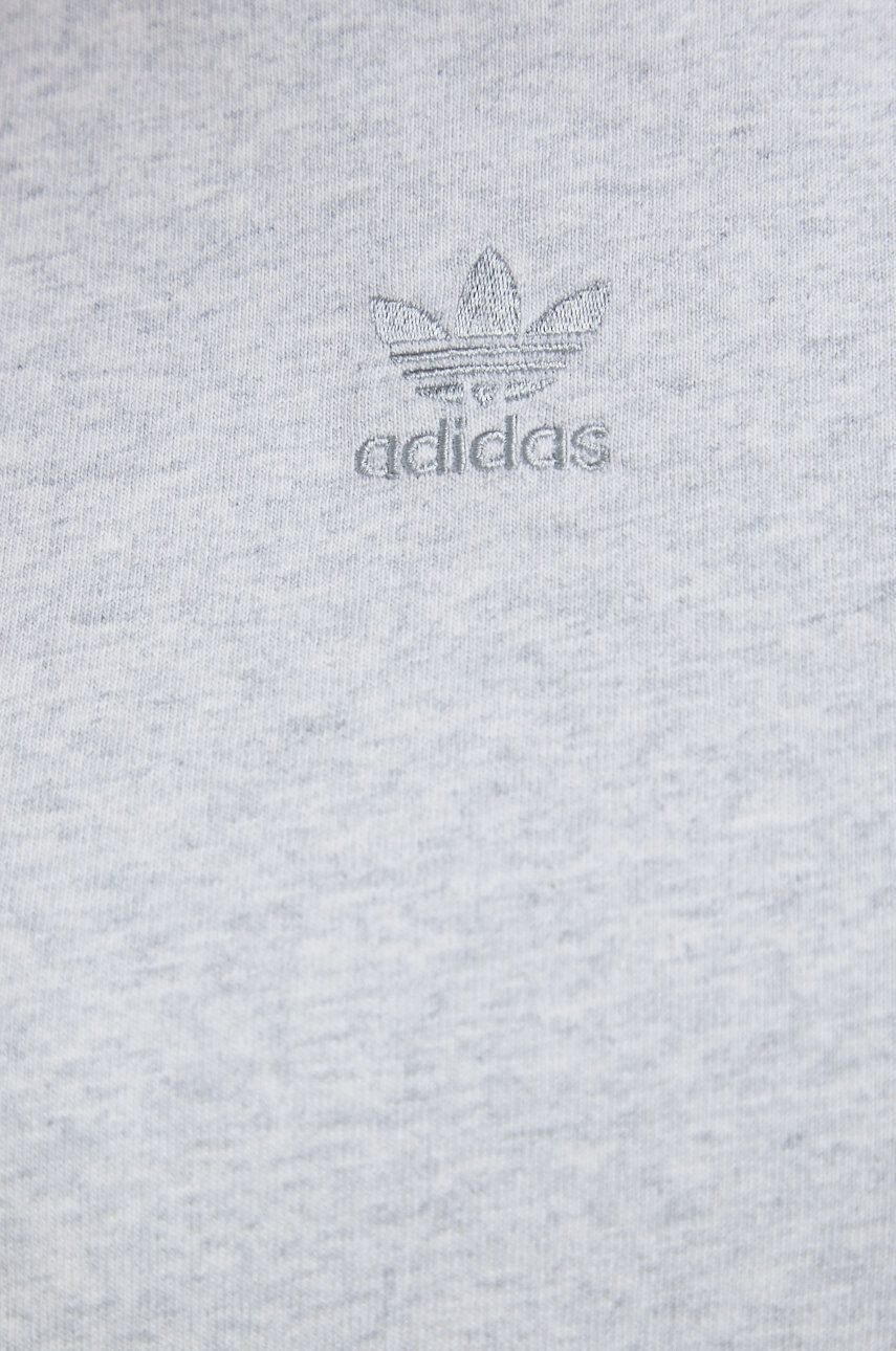 adidas Originals Bavlněné tričko šedá barva - Pepit.cz