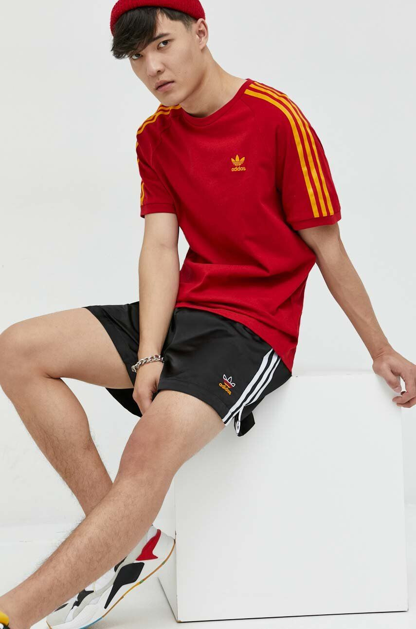 adidas Originals Bavlněné tričko bílá barva s potiskem - Pepit.cz