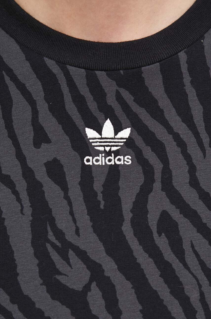 adidas Originals Bavlněné tričko černá barva - Pepit.cz