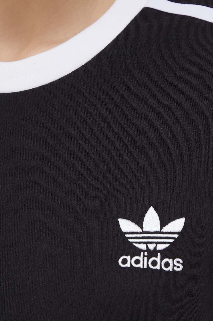 adidas Originals Bavlněné tričko černá barva - Pepit.cz