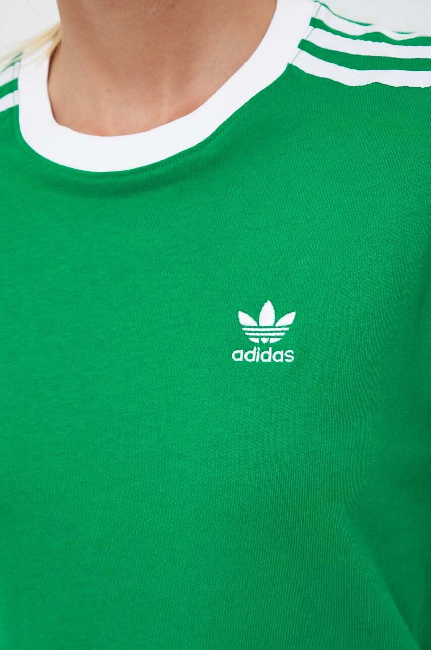 adidas Originals Bavlněné tričko zelená barva - Pepit.cz