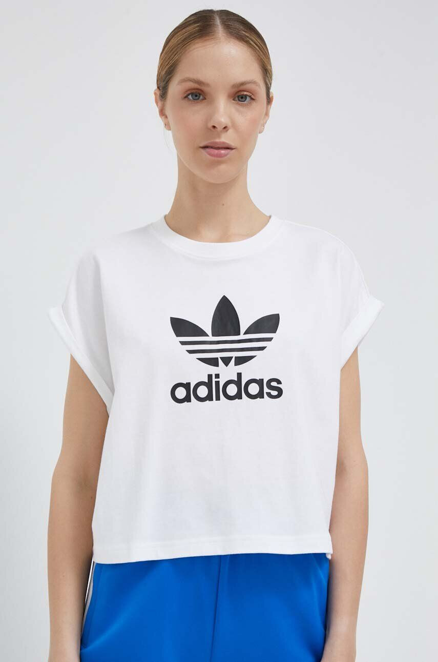 adidas Originals Bavlněné tričko bílá barva IC5467-WHITE - Pepit.cz