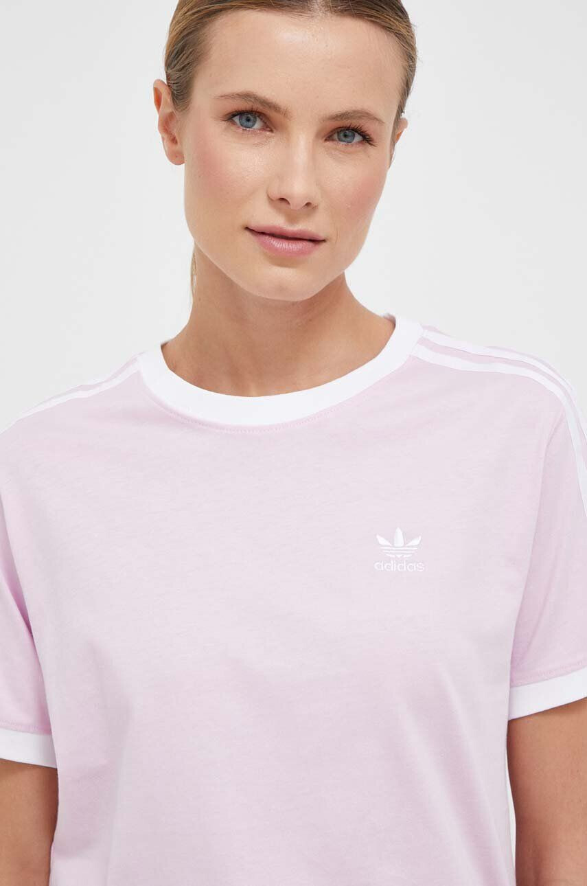 adidas Originals Bavlněné tričko bílá barva s potiskem - Pepit.cz