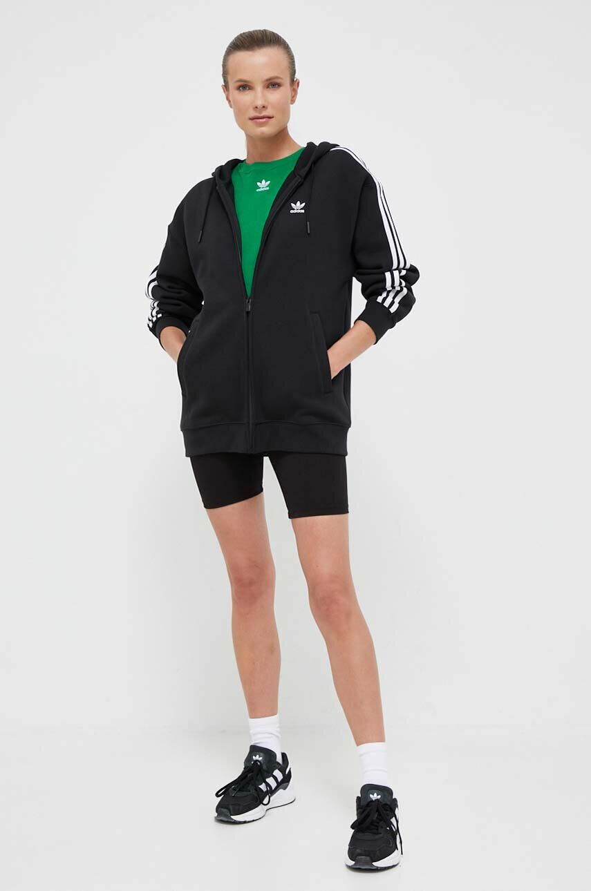 adidas Originals Bavlněné tričko černá barva - Pepit.cz