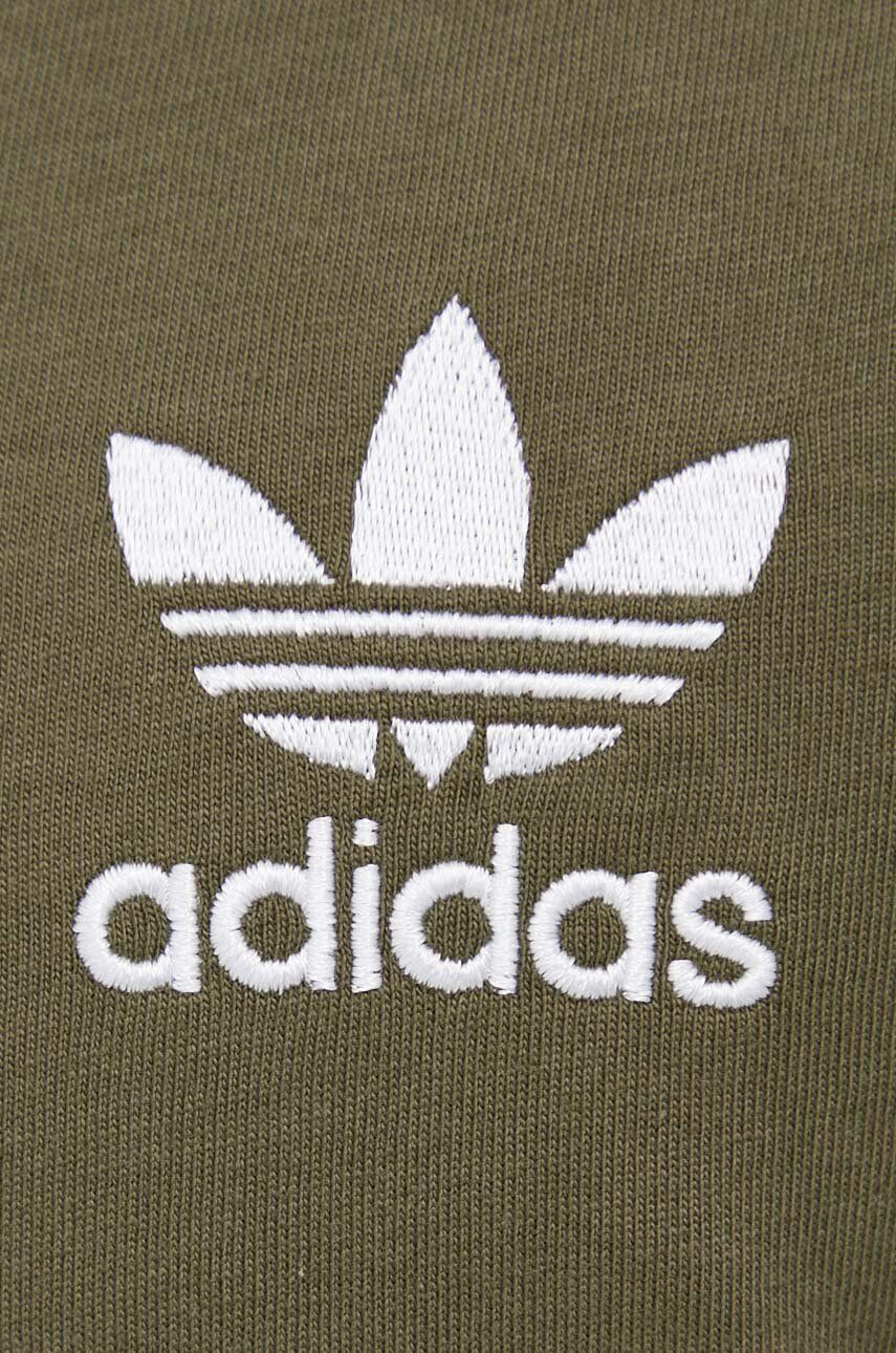 adidas Originals Bavlněné tričko zelená barva s aplikací - Pepit.cz