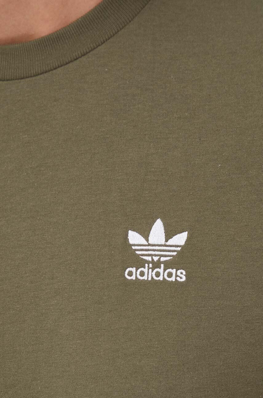 adidas Originals Bavlněné tričko zelená barva s aplikací - Pepit.cz