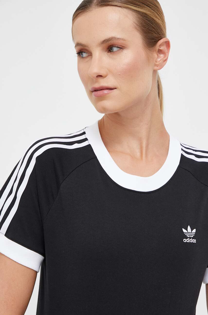 adidas Originals Bavlněné tričko černá barva - Pepit.cz