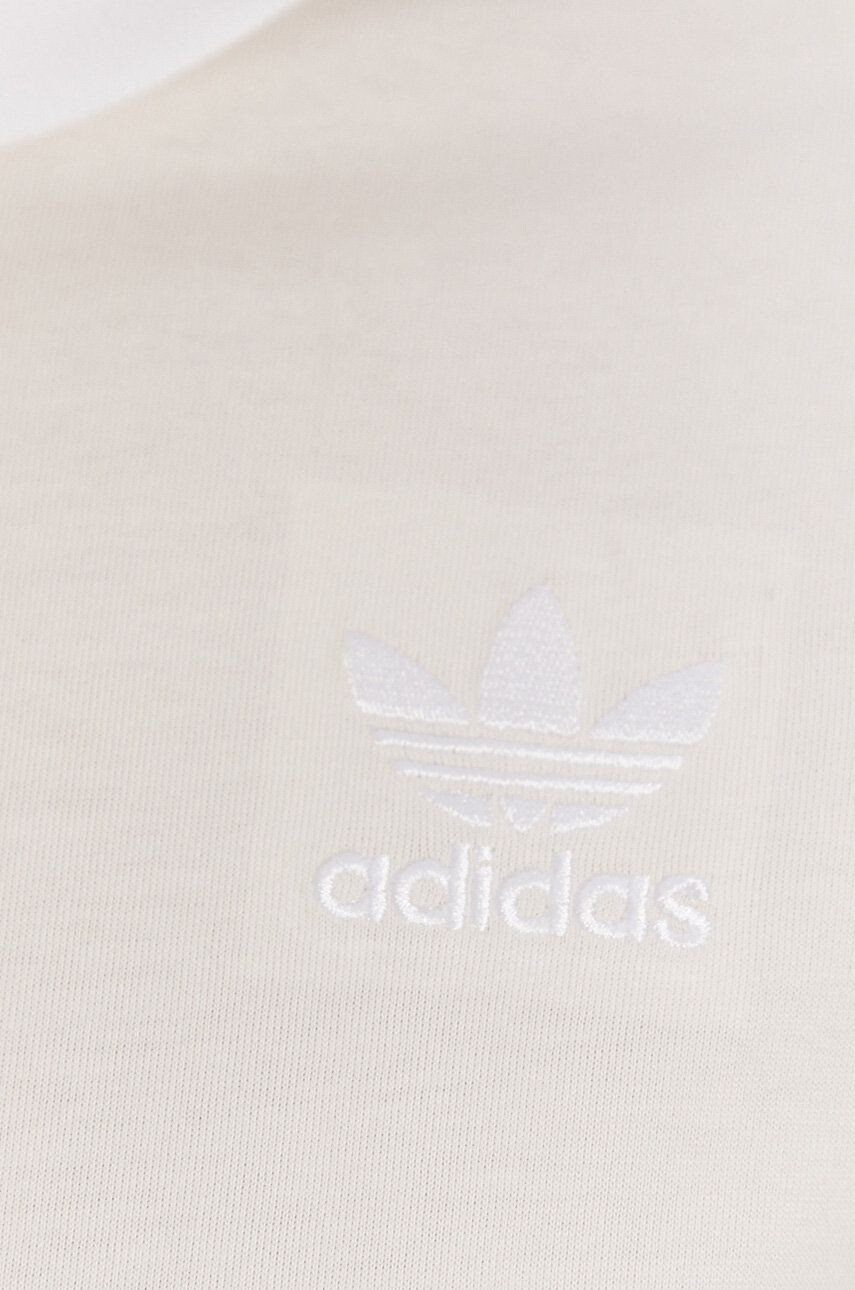 adidas Originals Bavlněné tričko H33573 krémová barva - Pepit.cz