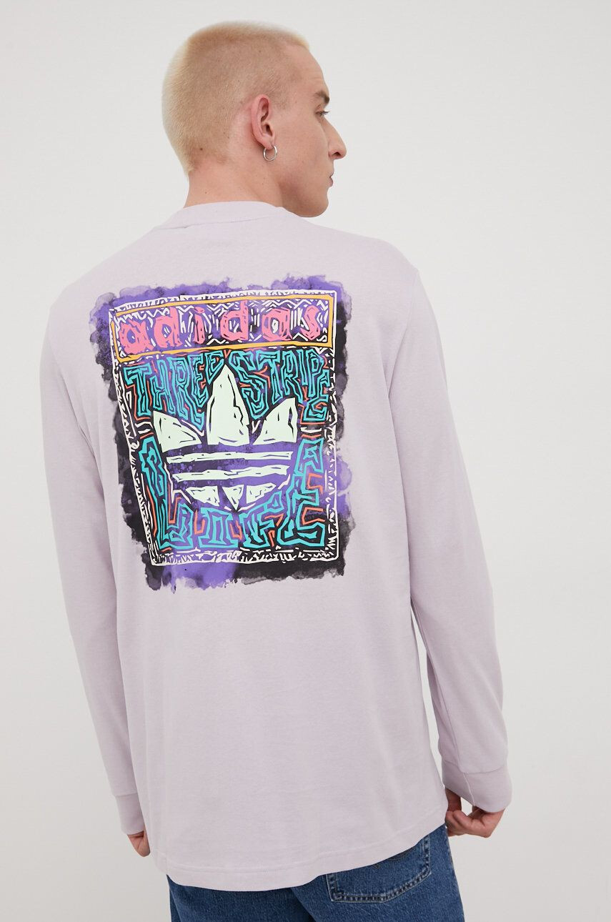 adidas Originals Bavlněné tričko s dlouhým rukávem HT1659 - Pepit.cz