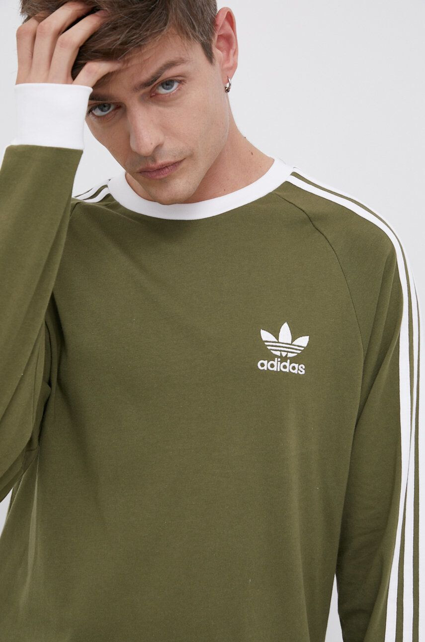 adidas Originals Bavlněné tričko s dlouhým rukávem - Pepit.cz