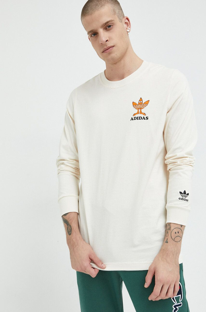 adidas Originals Bavlněné tričko s dlouhým rukávem - Pepit.cz