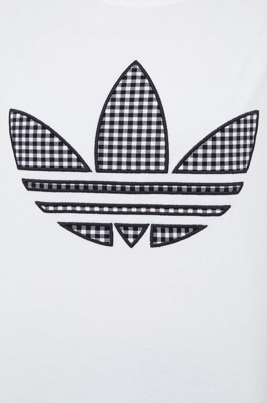 adidas Originals Bavlněné tričko Trefoil Moments HB9436 bílá barva - Pepit.cz