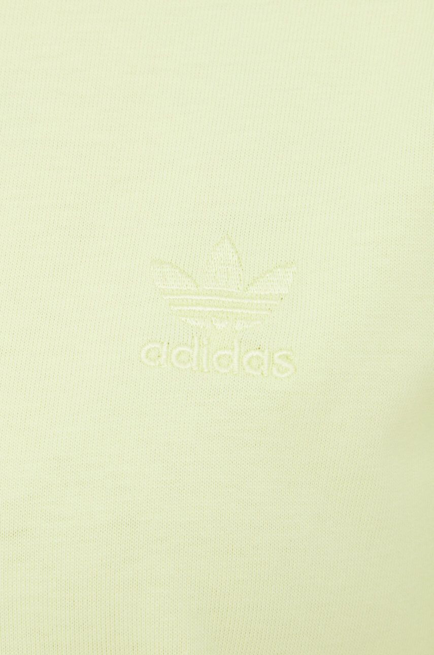 adidas Originals Bavlněné tričko Trefoil Moments HE6891 zelená barva HE6891-PULYEL - Pepit.cz