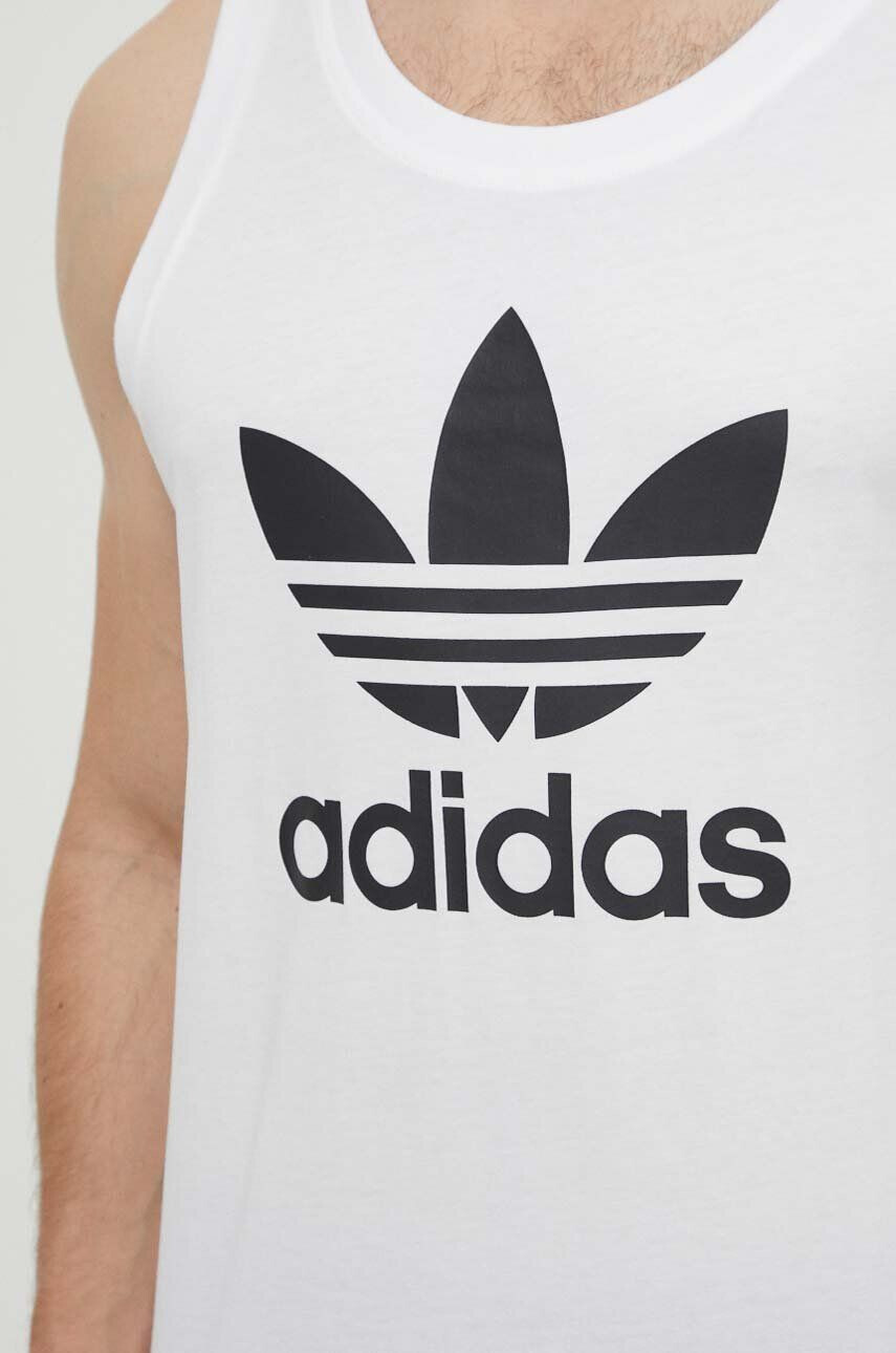 adidas Originals Bavlněný top bílá barva - Pepit.cz