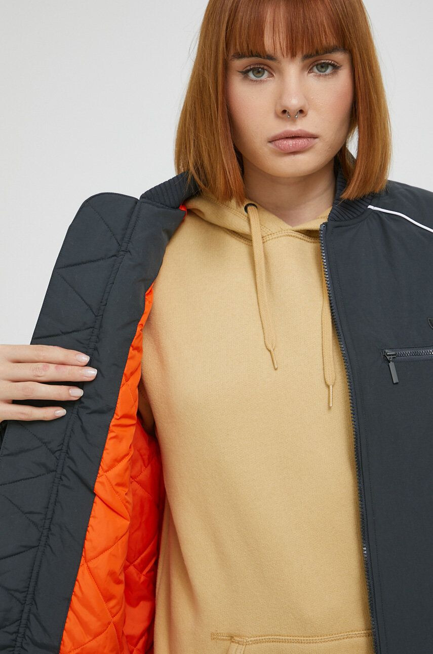 adidas Originals Bomber bunda šedá barva přechodná - Pepit.cz