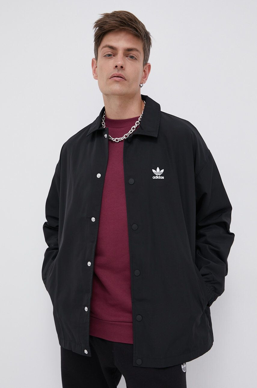 adidas Originals Bunda dámská černá barva zimní oversize - Pepit.cz