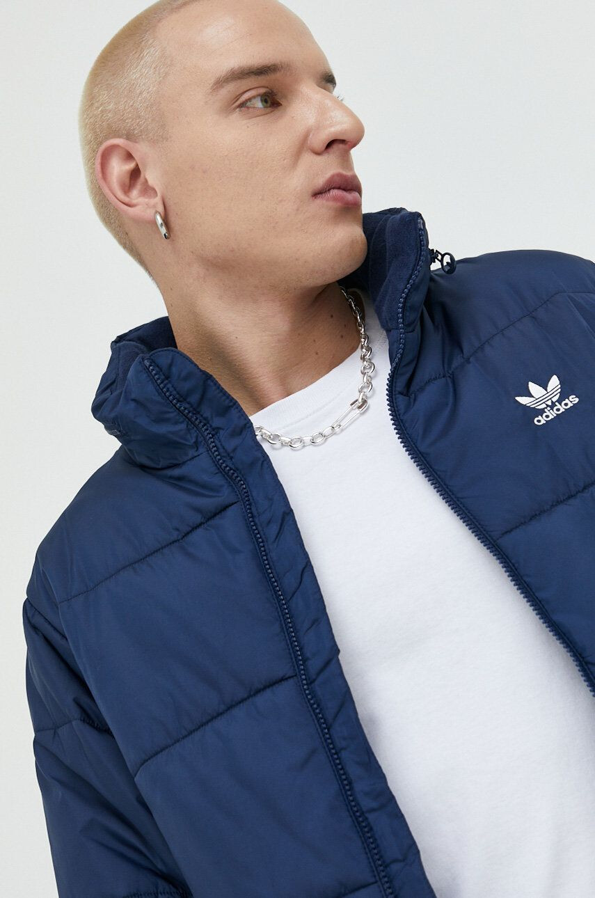 adidas Originals Bunda pánská černá barva přechodná - Pepit.cz