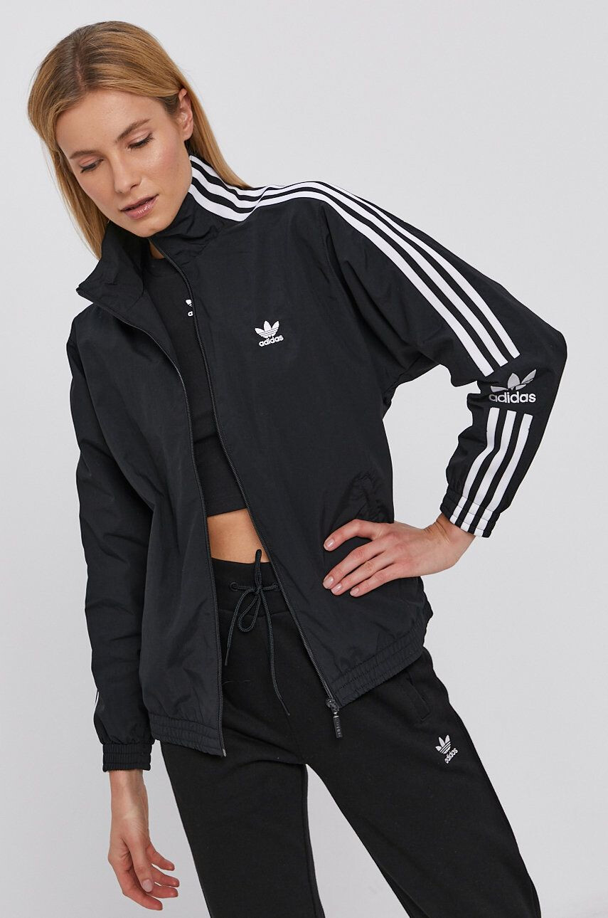 adidas Originals Bunda H20540 dámská černá barva přechodná - Pepit.cz