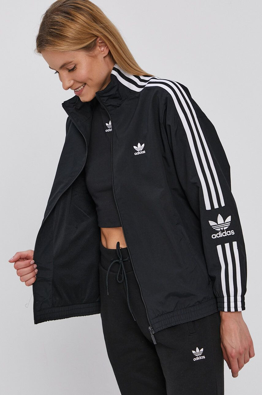 adidas Originals Bunda H20540 dámská černá barva přechodná - Pepit.cz