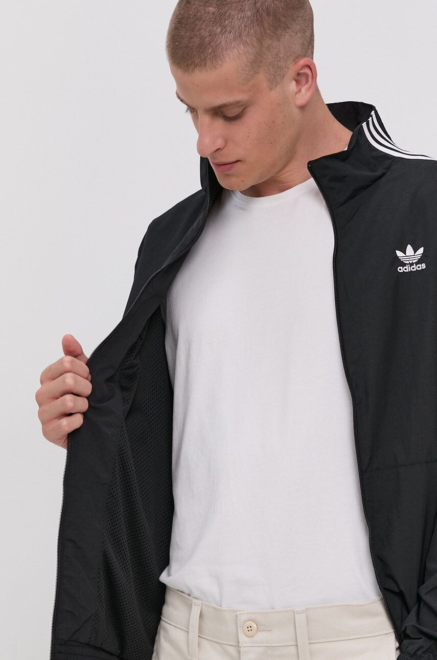 adidas Originals Bunda pánská tmavomodrá barva zimní - Pepit.cz