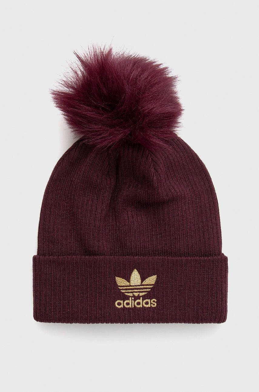 adidas Originals Čepice fialová barva z tenké pleteniny - Pepit.cz