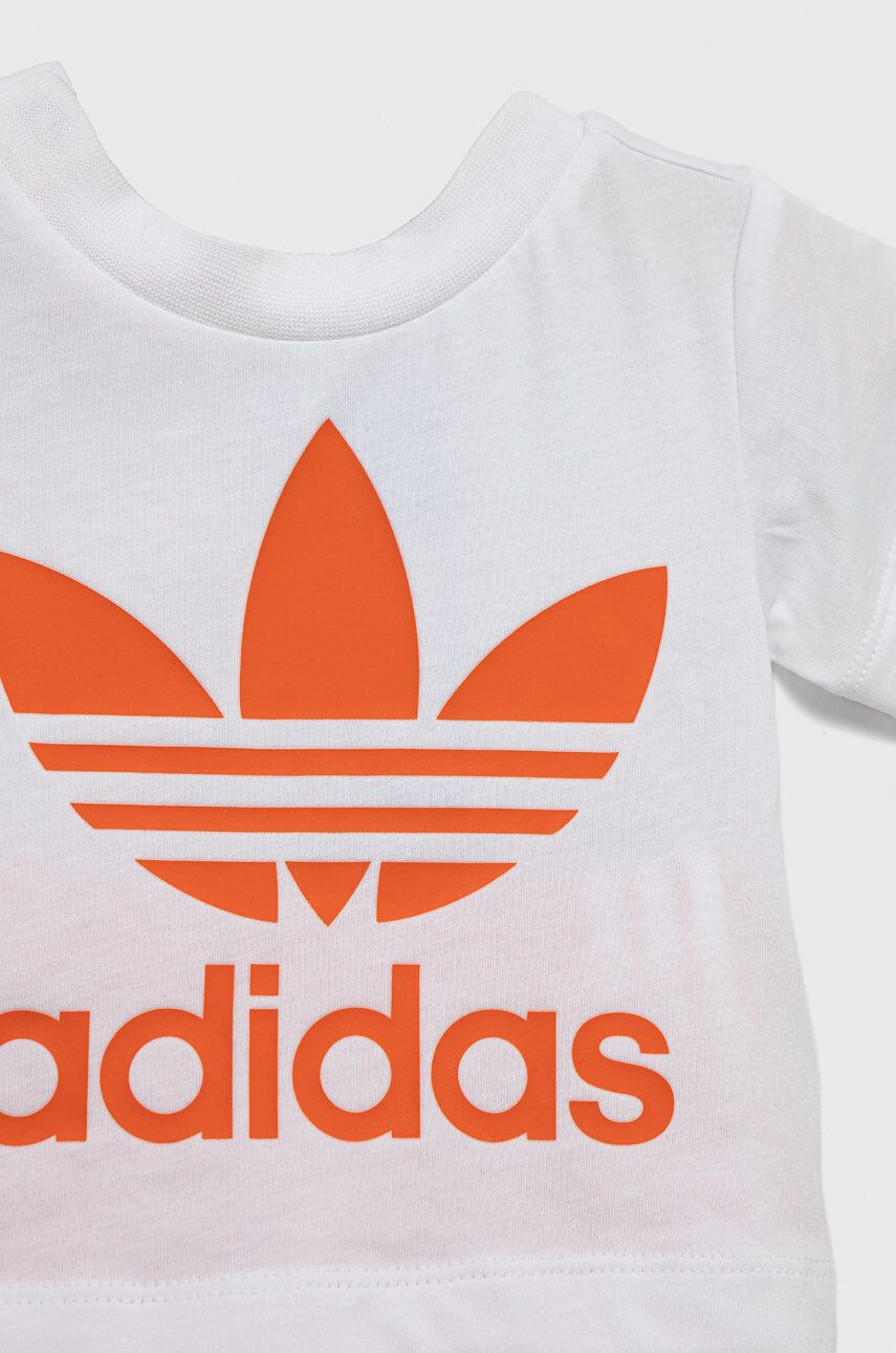 adidas Originals Dětská bavlněná souprava oranžová barva - Pepit.cz