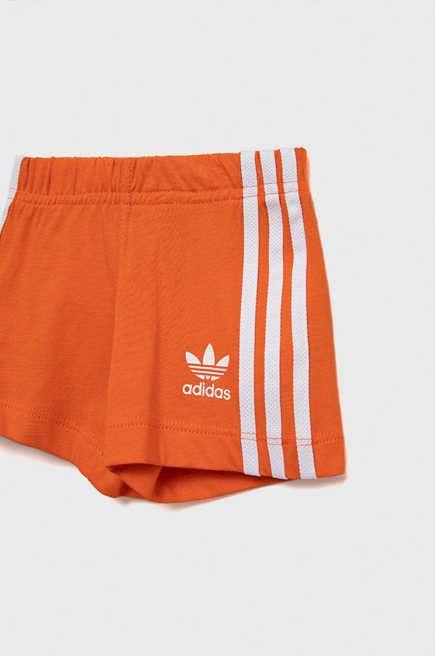 adidas Originals Dětská bavlněná souprava oranžová barva - Pepit.cz