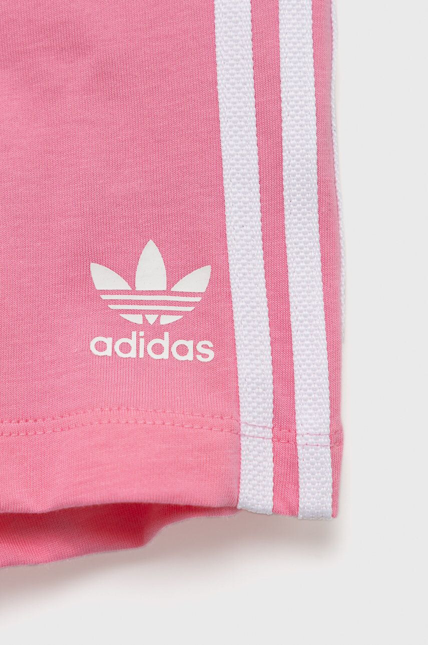 adidas Originals Dětská bavlněná souprava růžová barva - Pepit.cz