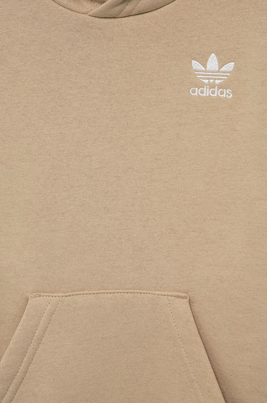 adidas Originals Dětská mikina béžová barva hladká - Pepit.cz