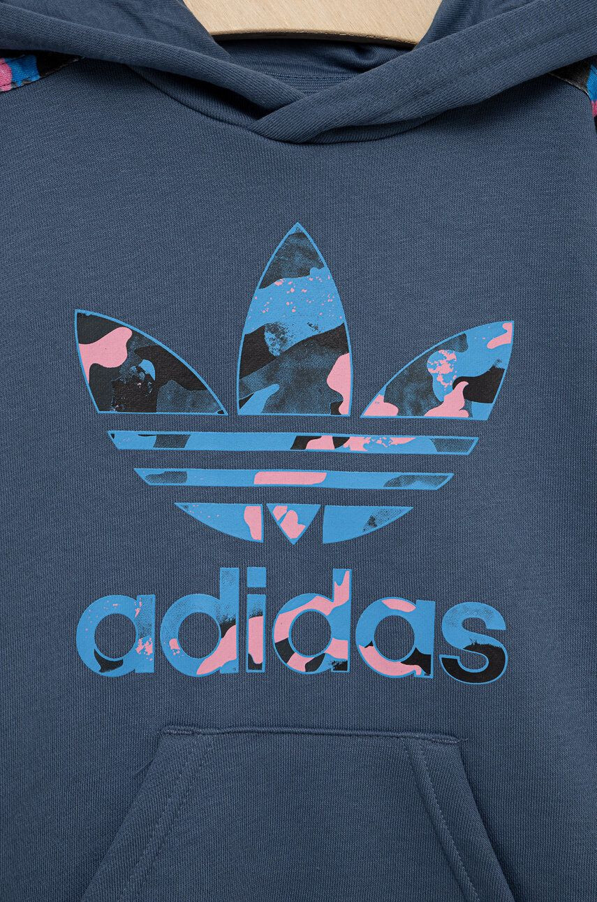 adidas Originals Dětská mikina fialová barva s aplikací - Pepit.cz