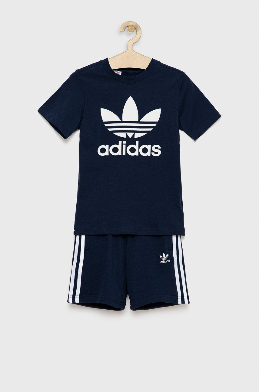 adidas Originals Dětská souprava HK2970 tmavomodrá barva - Pepit.cz