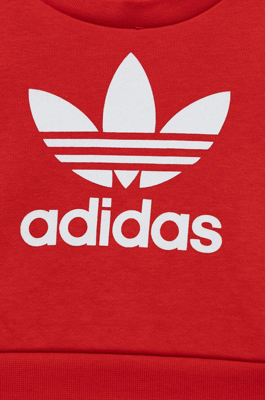 adidas Originals Dětská tepláková souprava červená barva - Pepit.cz