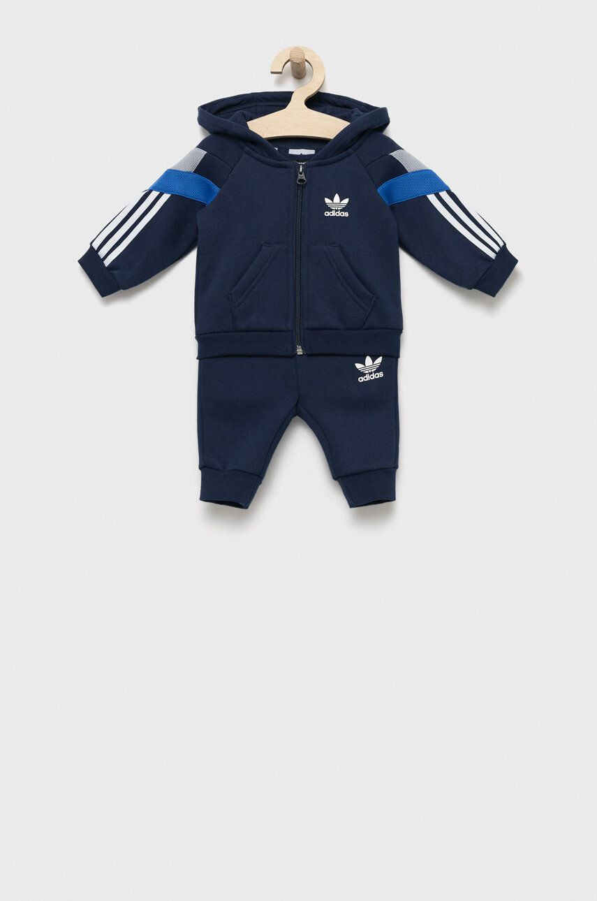 adidas Originals Dětská tepláková souprava tmavomodrá barva - Pepit.cz