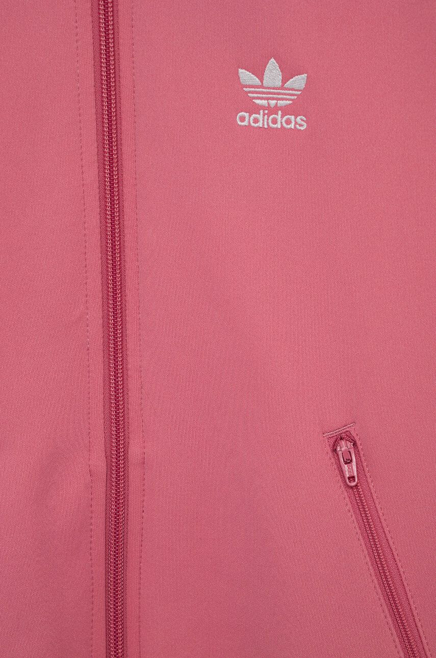 adidas Originals Dětská bavlněná mikina H34591 růžová barva s aplikací - Pepit.cz