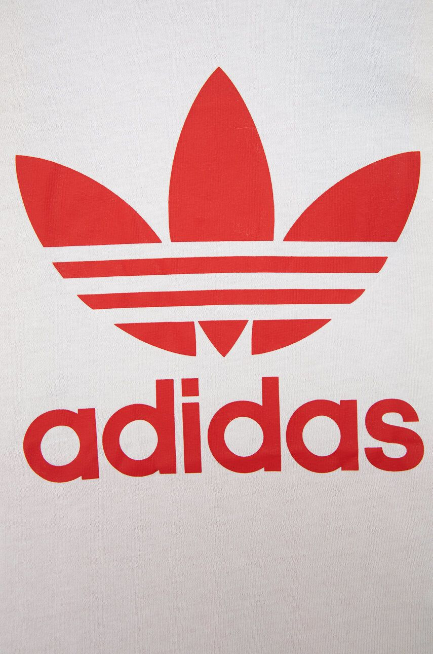 adidas Originals Dětská bavlněná souprava HE4659 červená barva - Pepit.cz