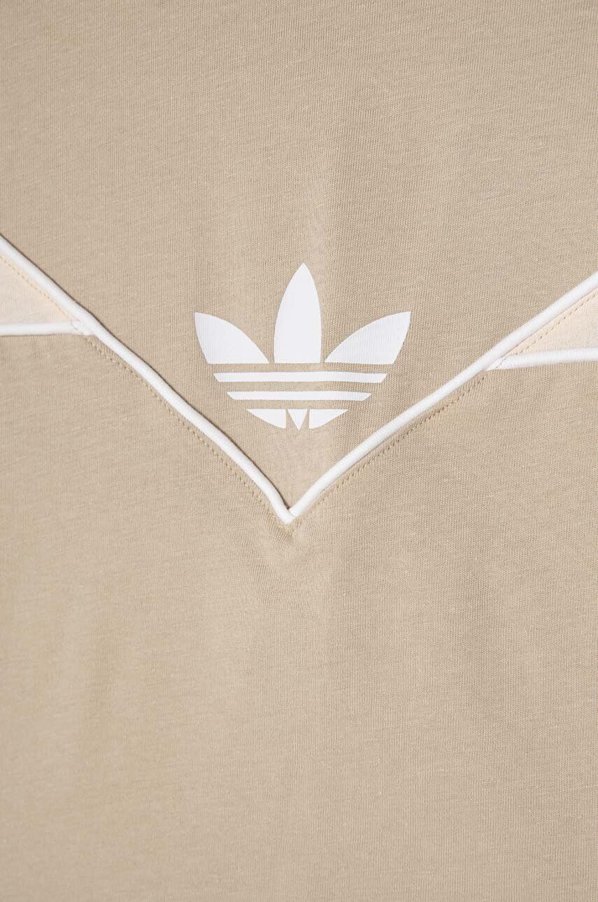 adidas Originals Dětská bavlněná souprava béžová barva - Pepit.cz