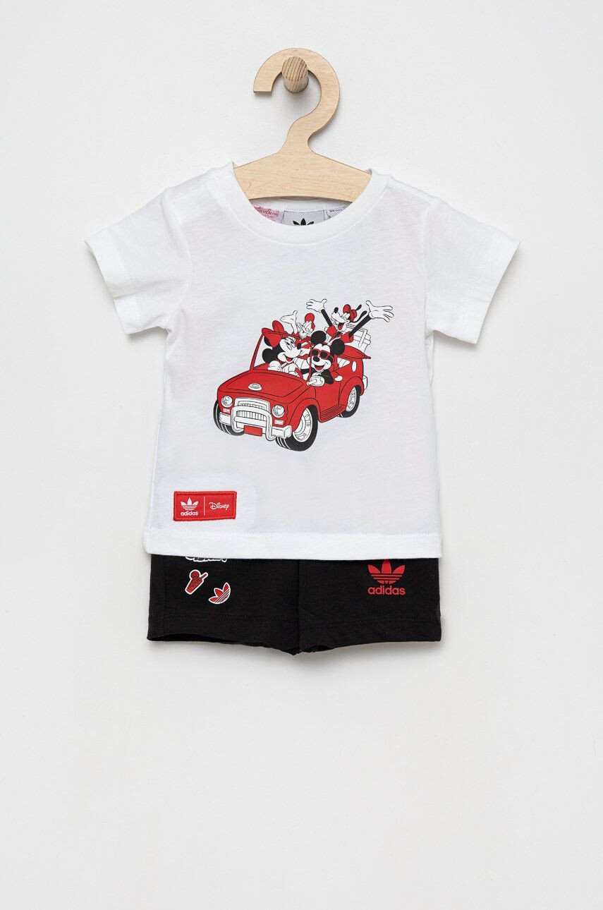 adidas Originals Dětská bavlněná souprava Disney HF7538 bílá barva - Pepit.cz