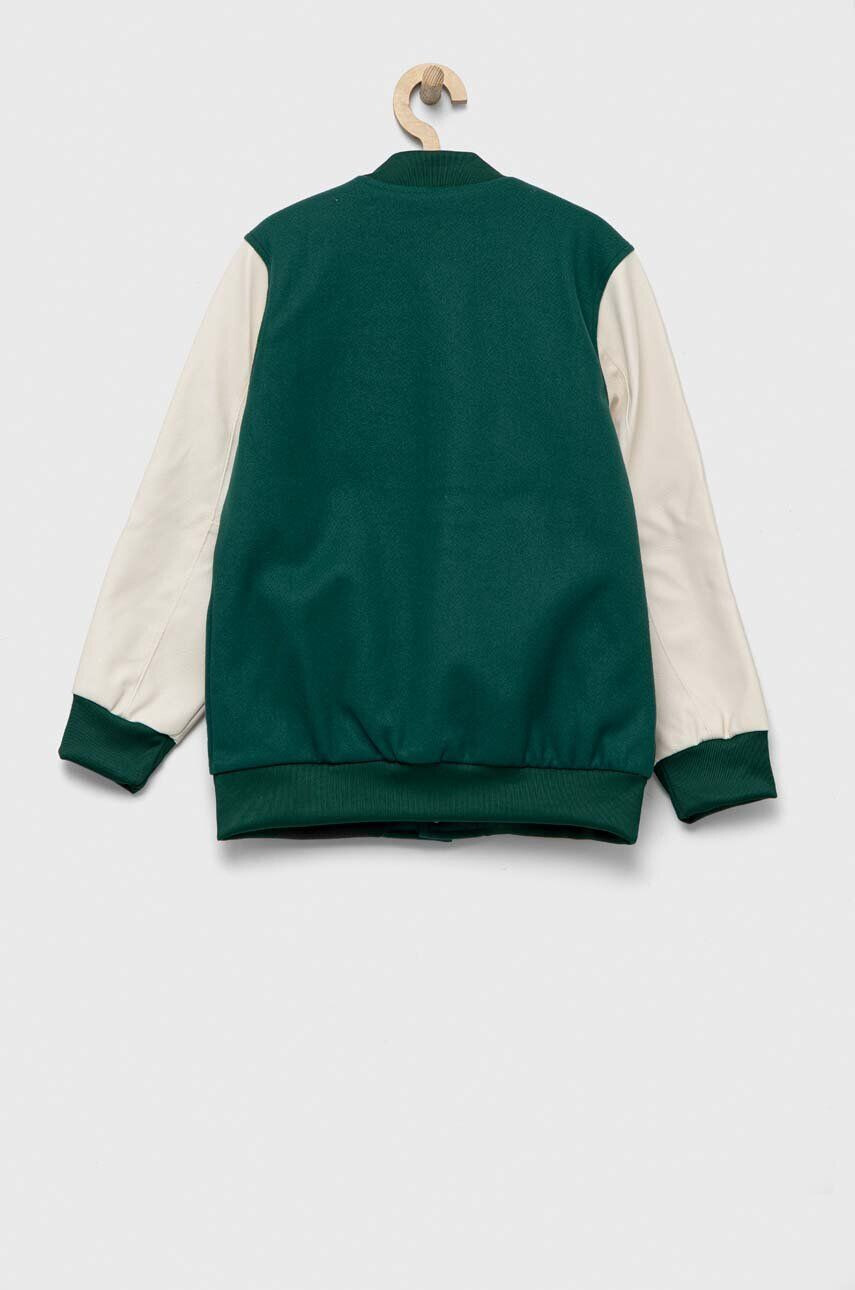 adidas Originals Dětská bomber bunda červená barva - Pepit.cz