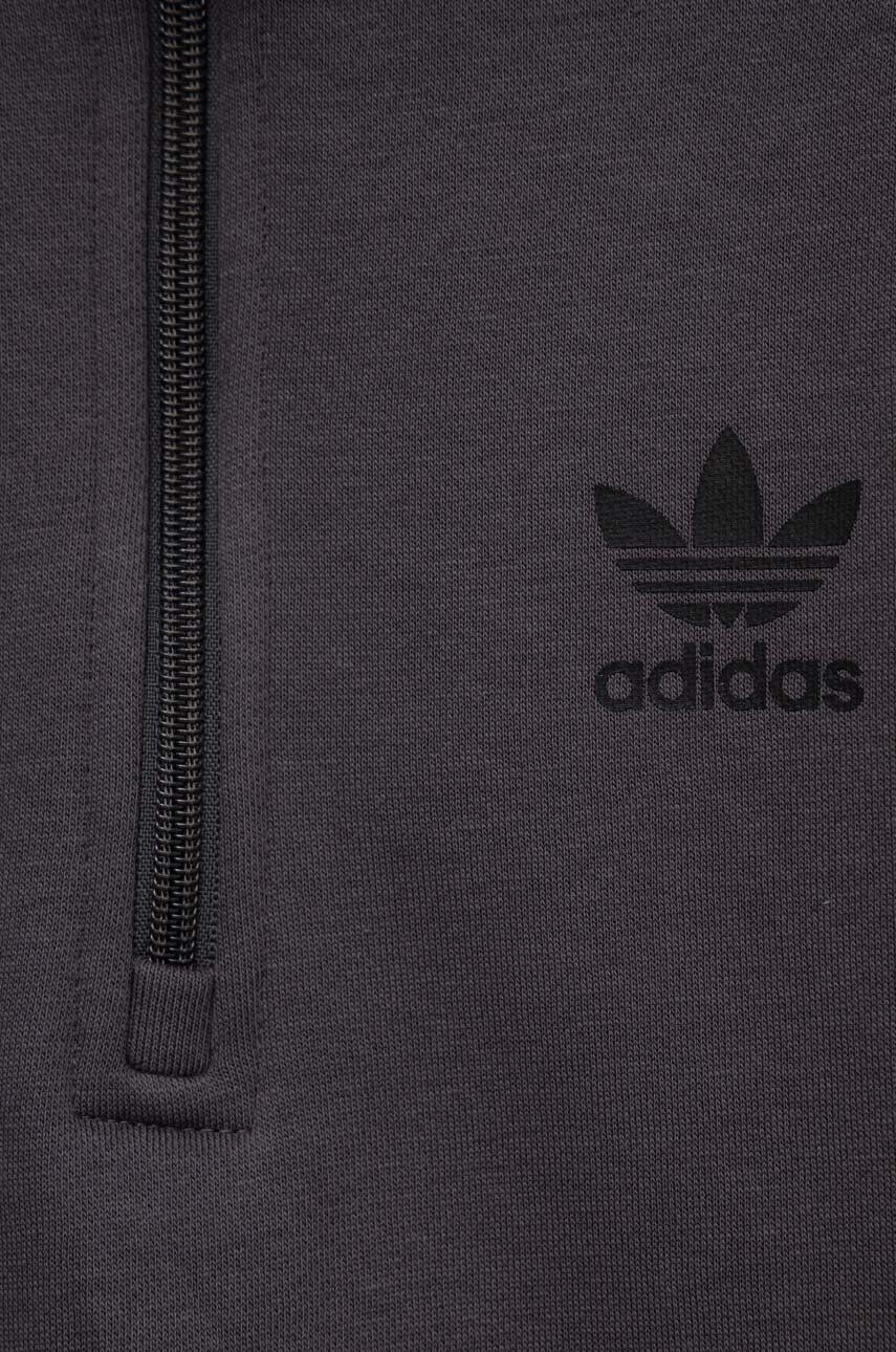 adidas Originals Dětská mikina šedá barva s potiskem - Pepit.cz