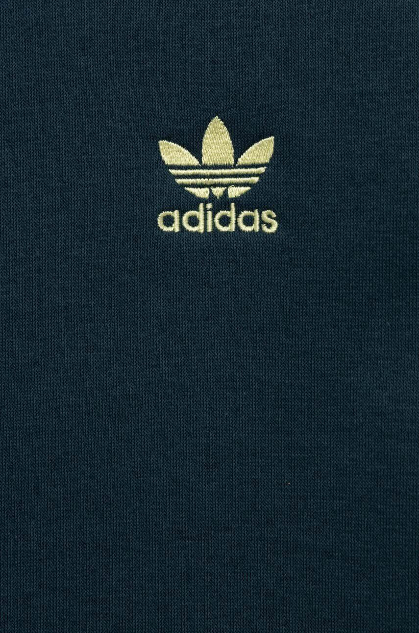 adidas Originals Dětská mikina zelená barva hladká - Pepit.cz