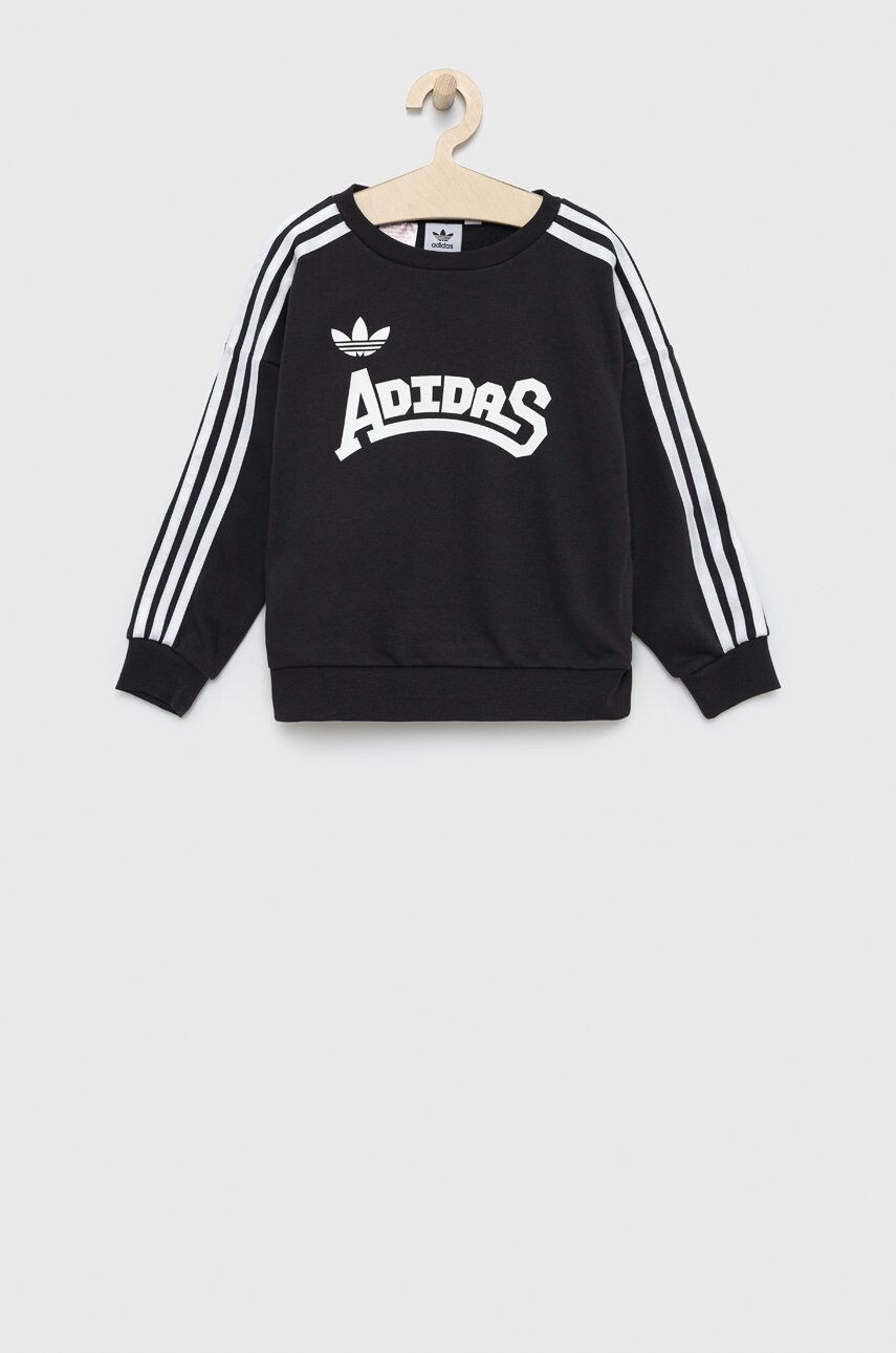 adidas Originals Dětská mikina vínová barva s kapucí s potiskem - Pepit.cz