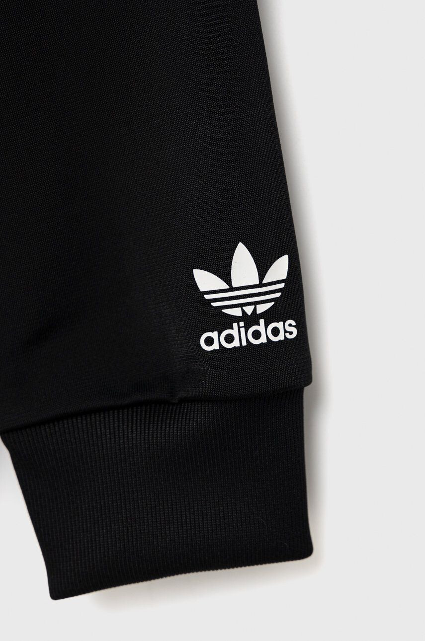 adidas Originals Dětská mikina HB9461 černá barva s potiskem - Pepit.cz