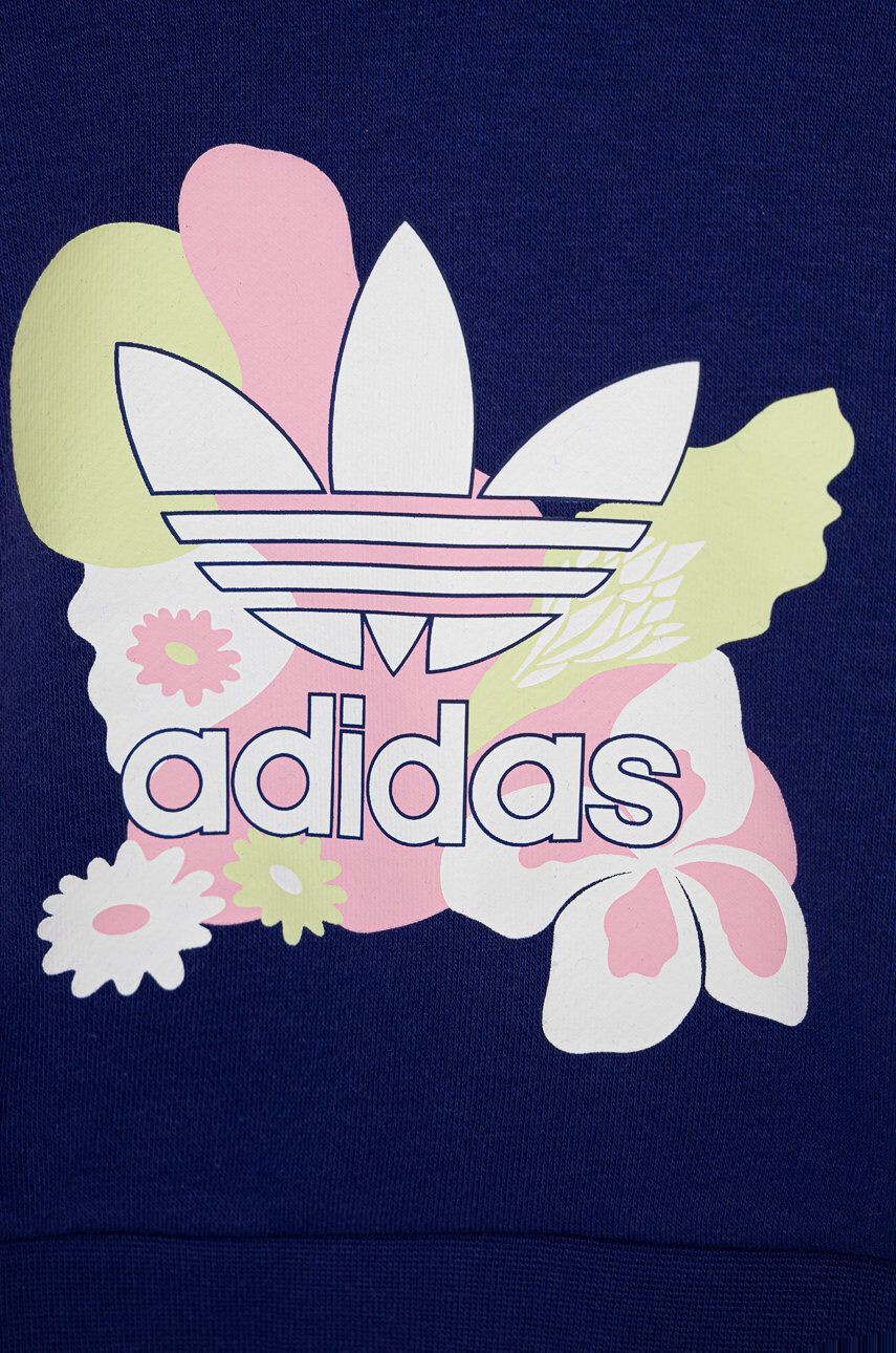 adidas Originals Dětská mikina HF7470 tmavomodrá barva s aplikací - Pepit.cz