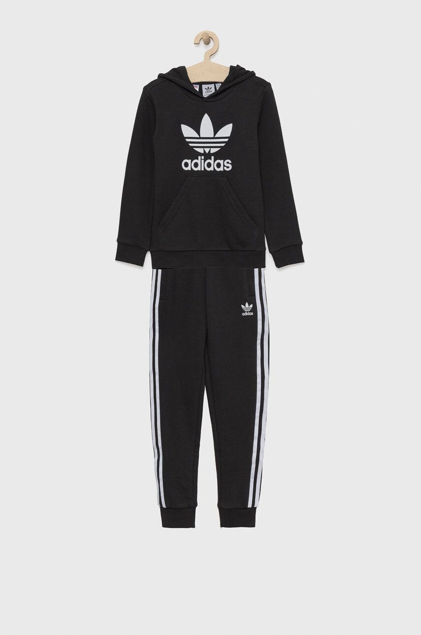 adidas Originals Dětská tepláková souprava H25253 černá barva - Pepit.cz