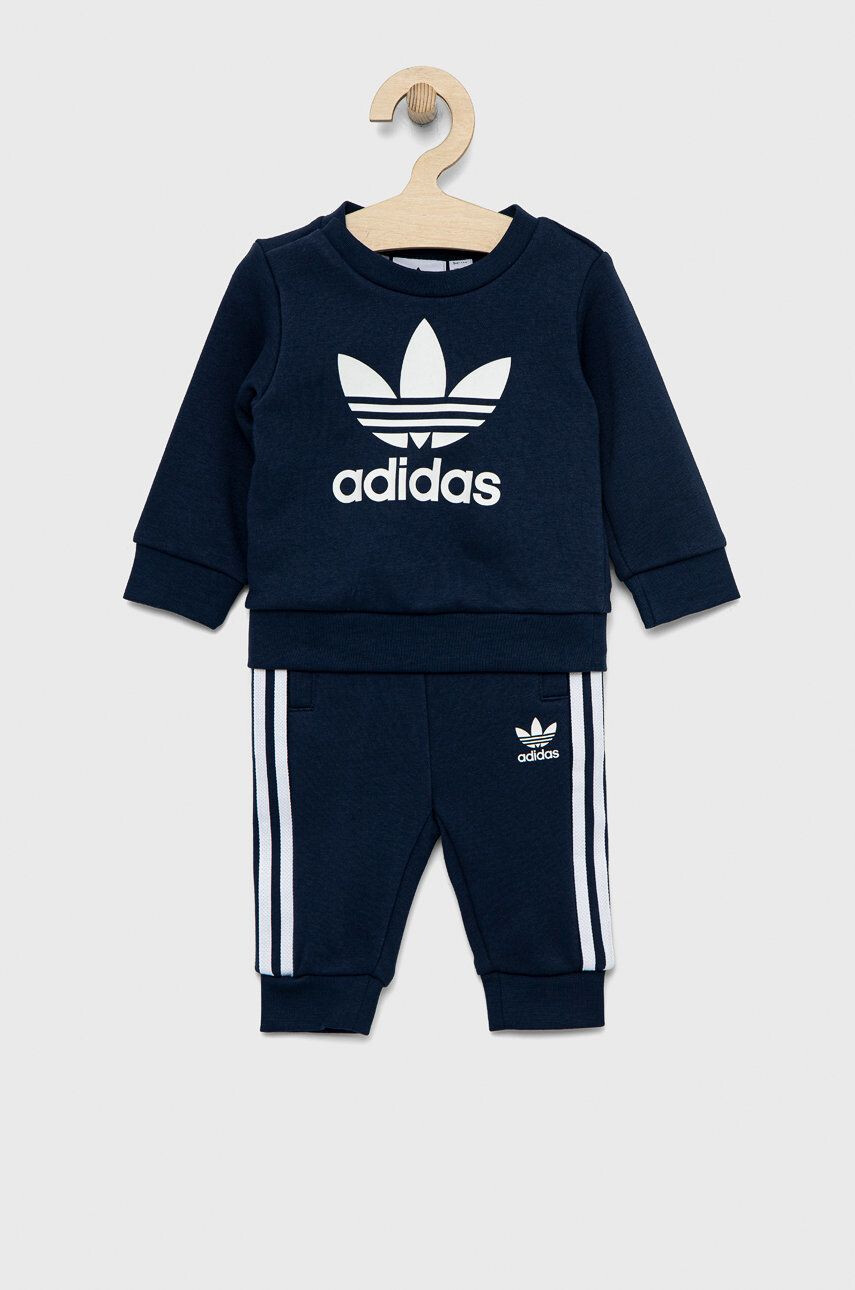 adidas Originals Dětská tepláková souprava tmavomodrá barva - Pepit.cz