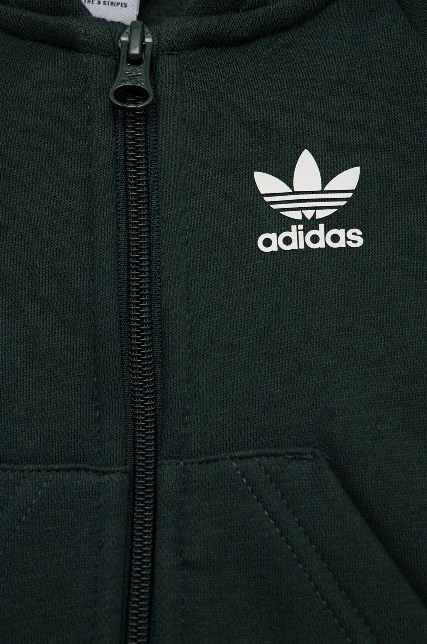 adidas Originals Dětská tepláková souprava zelená barva - Pepit.cz