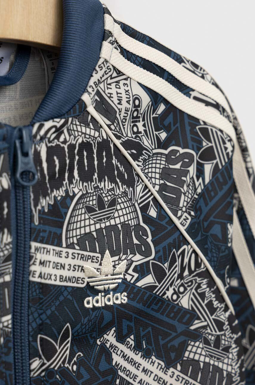 adidas Originals Dětská tepláková souprava tmavomodrá barva - Pepit.cz