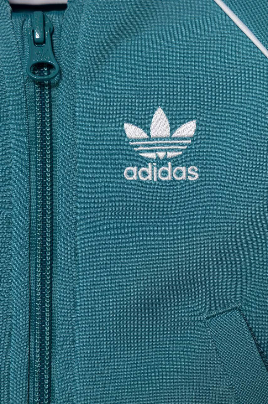 adidas Originals Dětská tepláková souprava zelená barva - Pepit.cz